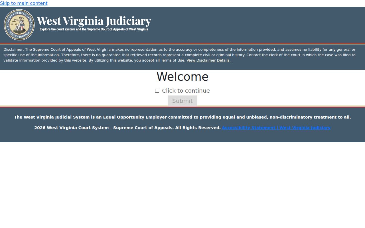 Wirt County case lookup through Magistrate Case Search